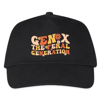 Gen X The Feral Generation Funny Generation X - Casquette de baseball Enfant - noir - Devant