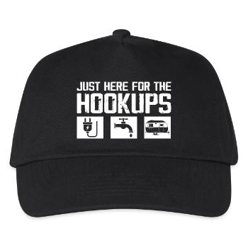 Just Here For The Hookups Caravan Motorhome RV - Casquette de baseball Enfant - noir - Devant