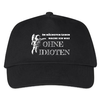Dans la prochaine vie sans idiots - Casquette de baseball Enfant - noir - Devant
