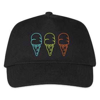 Glace Glace 3 - Casquette de baseball Enfant - noir - Devant