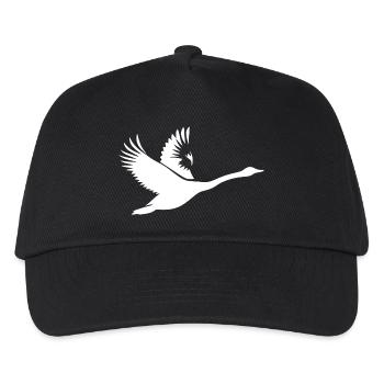Eleganter fliegender Höckerschwan - Kinder Basecap - Schwarz - Vorne