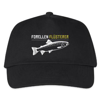 Forellen Flüsterer - Kinder Basecap - Schwarz - Vorne