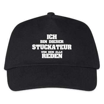 Stuckateur als Beruf - Kinder Basecap - Schwarz - Vorne