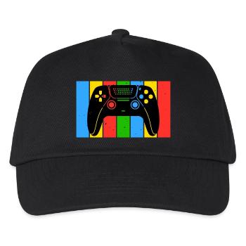 Vintage Retro Gaming Controller - Kids’ Baseball Cap - black - Front