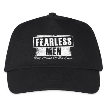 Les hommes intrépides gardent une longueur d’avance - Casquette de baseball Enfant - noir - Devant