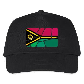 Vanuatu als Vanuatu - Kinder Basecap - Schwarz - Vorne