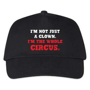 Not Just a Clown The Whole Circus - Kids’ Baseball Cap - black - Front