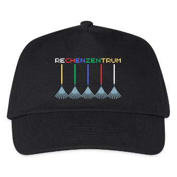 Rechenzentrum IT Admin Nerd Informatik - Kinder Basecap - Schwarz - Vorne