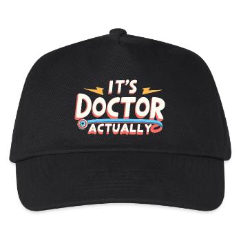 It's Doctor Actually 14 - Kinder Basecap - Schwarz - Vorne