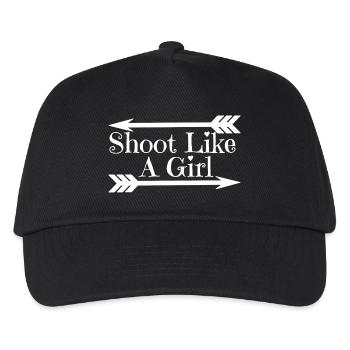 Archery Shoot Like A Girl - Kids’ Baseball Cap - black - Front