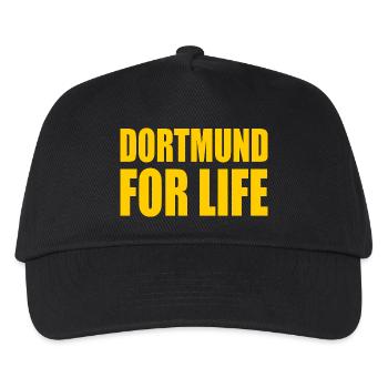 dortmund for life - Kids’ Baseball Cap - black - Front