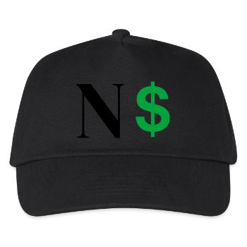 Letter n dollar - Kids’ Baseball Cap - black - Front