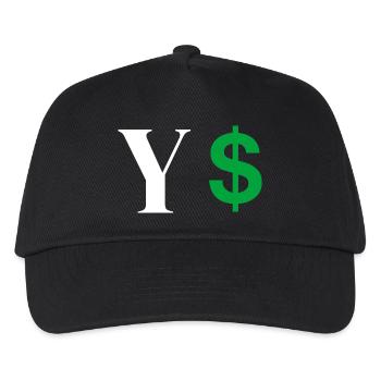Buchstabe y Dollar - Kinder Basecap - Schwarz - Vorne