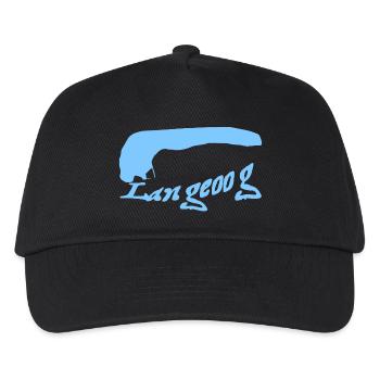 Langeoog Tattoo - Kinder Basecap - Schwarz - Vorne
