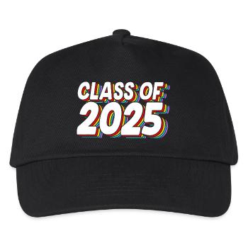 Klasse von 2025 Abi Abiturient Abitur 2025 - Kinder Basecap - Schwarz - Vorne