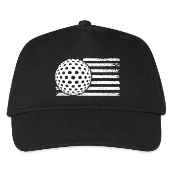 Golfspieler Golf - Kinder Basecap - Schwarz - Vorne