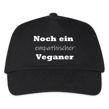 Noch ein empathischer Veganer - Kinder Basecap - Schwarz - Vorne
