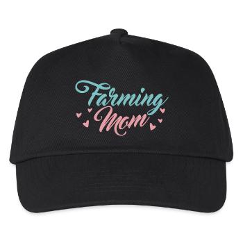 Farmer's wife mom - Kids’ Baseball Cap - black - Front