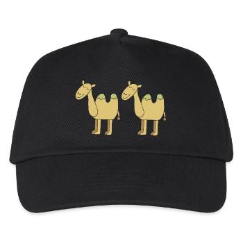 Chameau pour deux - Casquette de baseball Enfant - noir - Devant