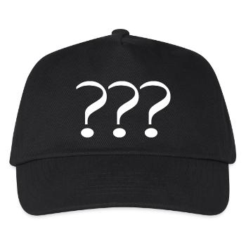 L’inconnu - Casquette de baseball Enfant - noir - Devant