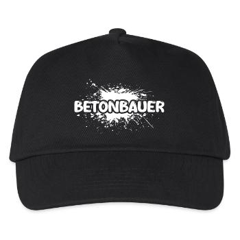 Betonbauer - Kinder Basecap - Schwarz - Vorne