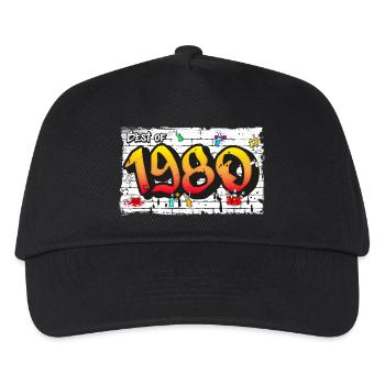 Best of 1980 Graffiti – 45 Years of Grunge Spirit - Kids’ Baseball Cap - black - Front