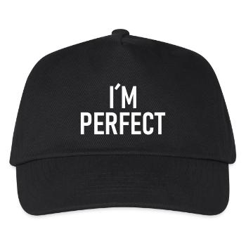 I am perfect - Kids’ Baseball Cap - black - Front