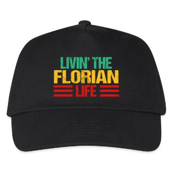 Florian - Kinder Basecap - Schwarz - Vorne