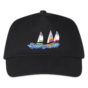 Sailboat - Kids’ Baseball Cap - black - Front