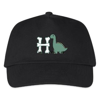 Letter H - Kids’ Baseball Cap - black - Front