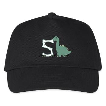 Buchstabe S - Kinder Basecap - Schwarz - Vorne