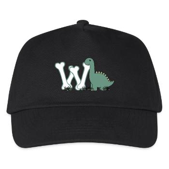 Letter W - Kids’ Baseball Cap - black - Front