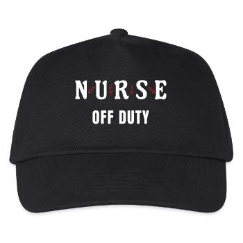 Nurse Off Duty Nurse Nursing - Kids’ Baseball Cap - black - Front