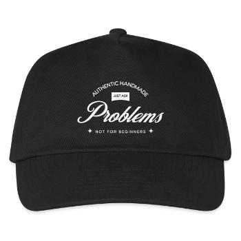 Handmade Problems – Just Ask! - Kids’ Baseball Cap - black - Front