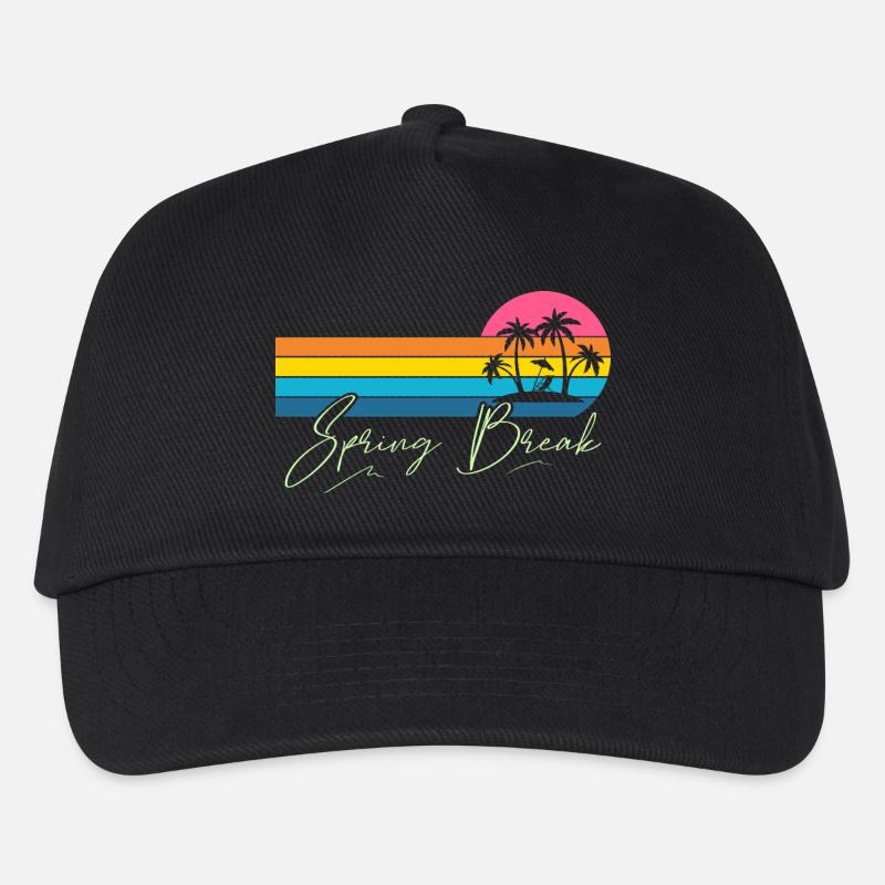 Spring Break - Kinder Basecap - Schwarz