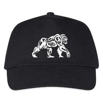 Gorilla Tribal - Kinder Basecap - Schwarz - Vorne