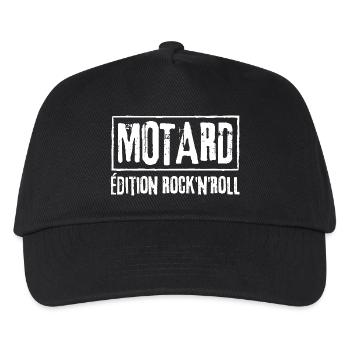 BIKER Rock N Roll Edition - Kinder Basecap - Schwarz - Vorne