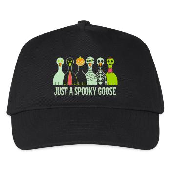 Nur eine gruselige Gans Halloween-Stimmung - Kinder Basecap - Schwarz - Vorne