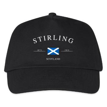 Stirling, Écosse – Souvenirs et cadeaux de vacances - Casquette de baseball Enfant - noir - Devant