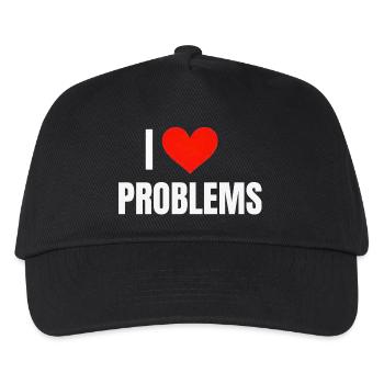 I ❤️ Problèmes - Casquette de baseball Enfant - noir - Devant