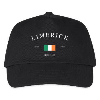 Limerick Irland – Urlaub Souvenir & Geschenk - Kinder Basecap - Schwarz - Vorne