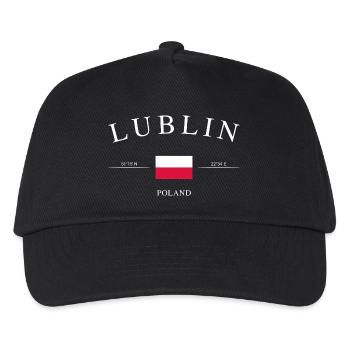 Lublin Poland – Holiday Souvenir & Gift - Kids’ Baseball Cap - black - Front