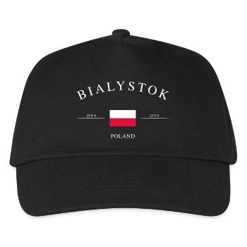 Białystok, Pologne – Souvenir et cadeau de Noël - Casquette de baseball Enfant - noir - Devant