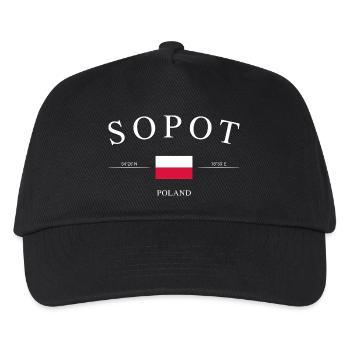 Sopot Poland – Holiday Souvenir & Gift - Kids’ Baseball Cap - black - Front