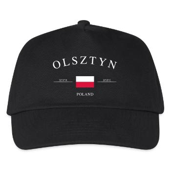Olsztyn, Pologne – Souvenir et cadeau de Noël - Casquette de baseball Enfant - noir - Devant