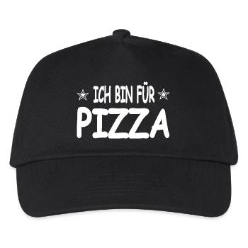 Pizza - Casquette de baseball Enfant - noir - Devant