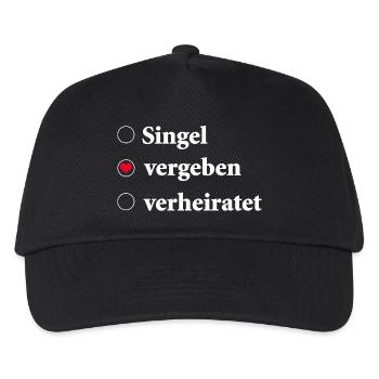 Sélection du statut de la relation Célibataire - Pris - Casquette de baseball Enfant - noir - Devant