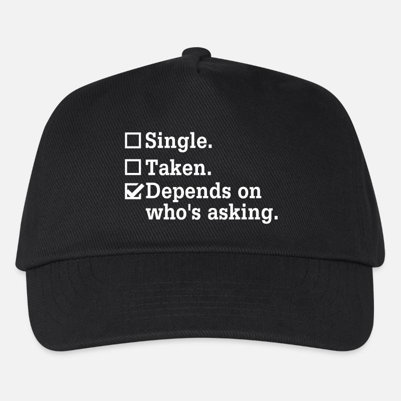 Célibataire? – Conception d’enterrement de vie de garçon - Casquette de baseball Enfant - noir