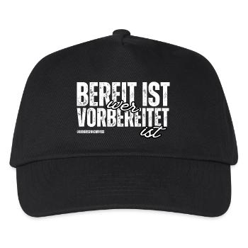 Those who are prepared are ready - Kids’ Baseball Cap - black - Front