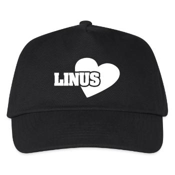 Linus comme l'or - Casquette de baseball Enfant - noir - Devant